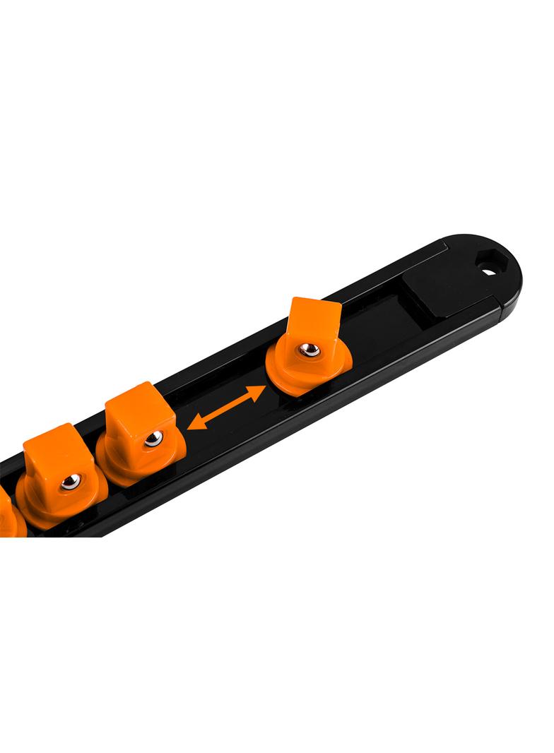 Uchwyty na nasadki 1/4", 3/8", 1/2" - zestaw 6 szt.