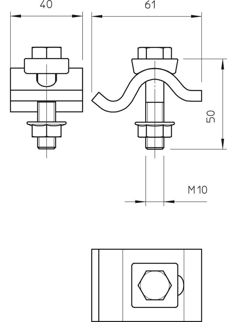 KĄTOWNIK ZAC.SKS M10X50 NAK.M10