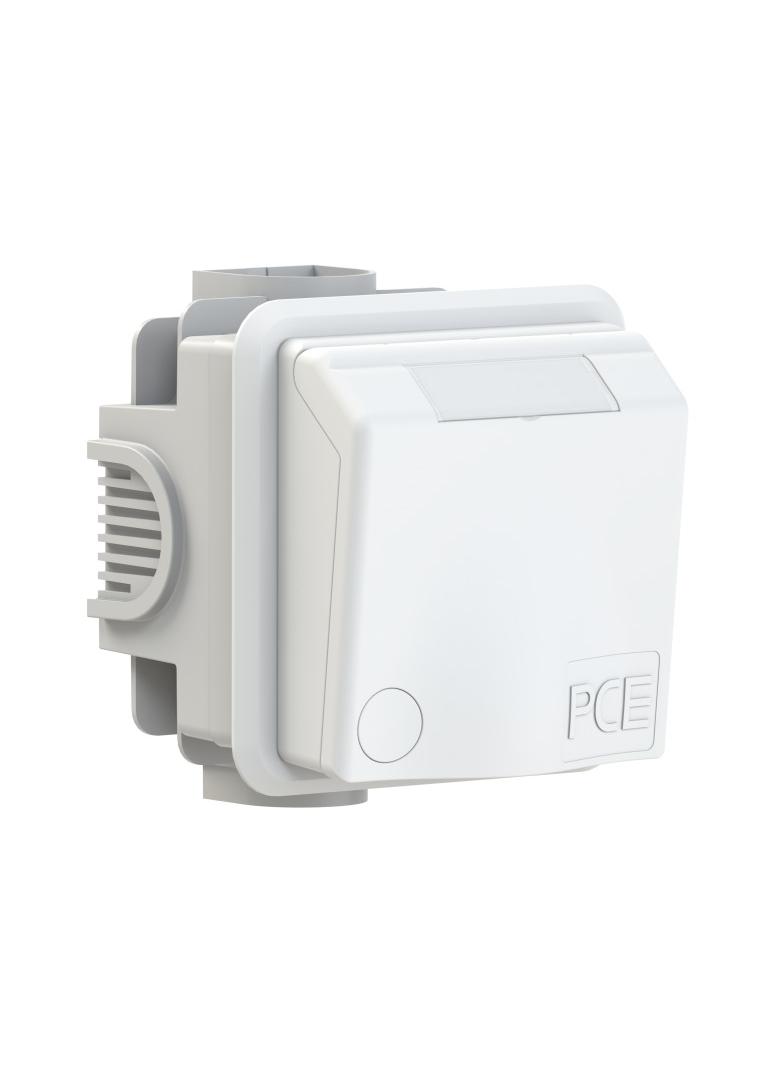GNIAZDO ZABUDOWANE SERIA DESIGN IP44 gniazdo podtynkowe przelotowe 16A 3P+Z 400V 884-6v PCE