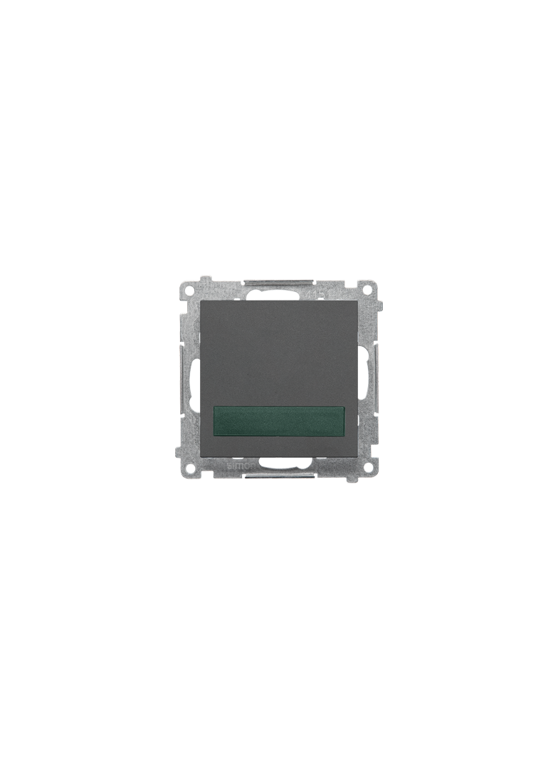 Simon 55 Sygnalizator świetlny LED – światło zielone 230V Grafitowy mat