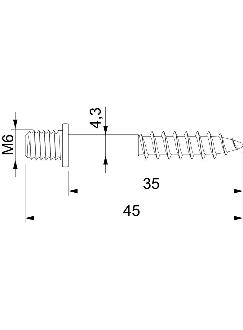 KOŁKI OBO Z GW.DREWNA M 6X35