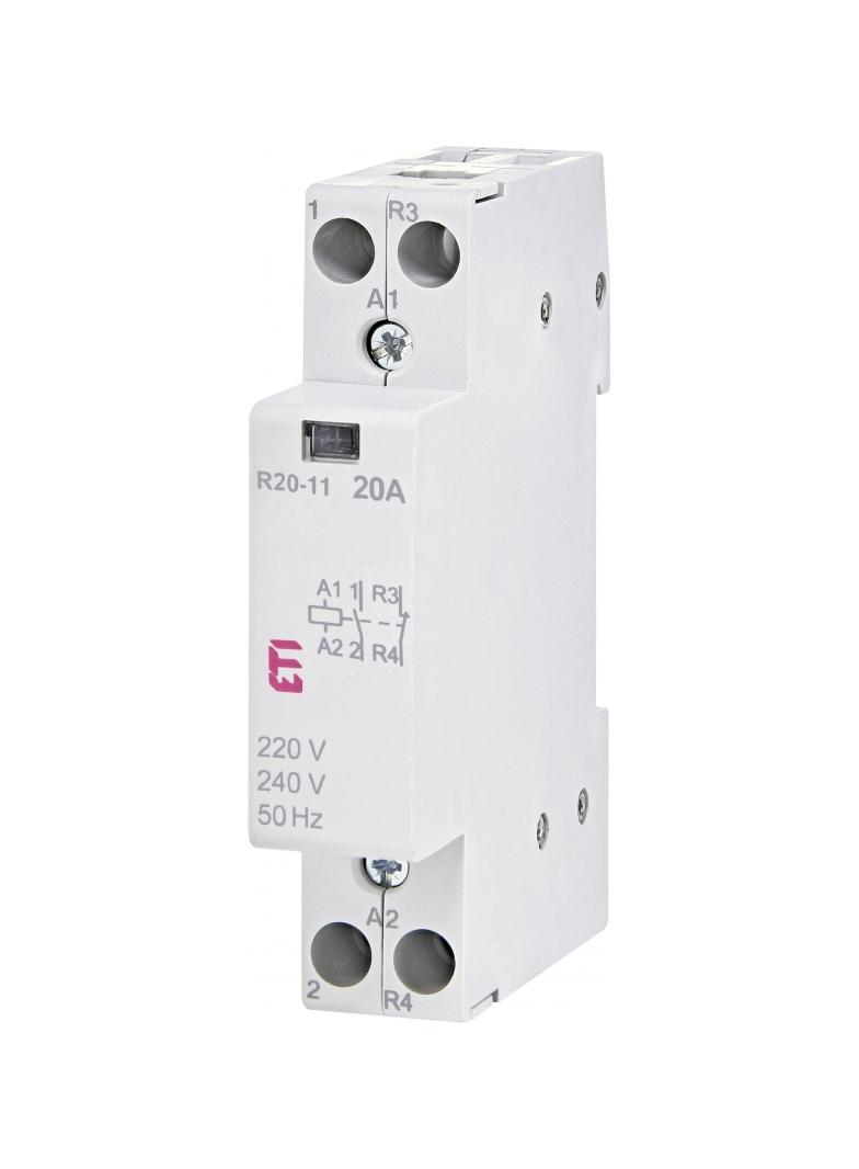 R 20-11 230V STYCZ.MOD.20A STYK ZWIERNY I ROZWIERNY(1 MOD.2 BIEG.)