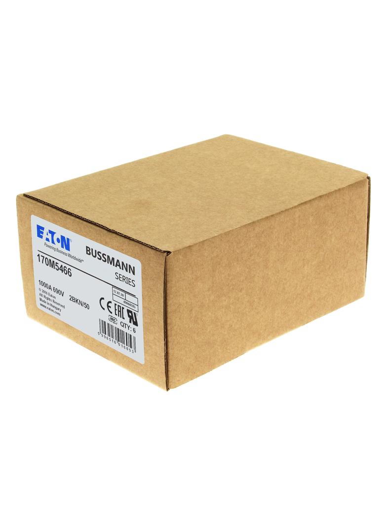 FUSE 1000A 690V 2BKN/50 AR UC Wkładka szybka 1000A AC 690V rozmiar 2 aR IEC UL 170M5466 EATON