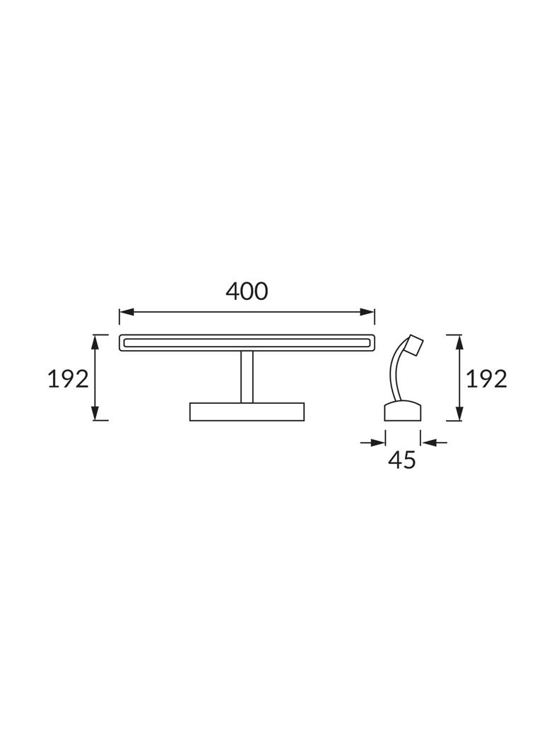 Oprawa dekoracyjna SMD LED ANKA-8 CHROME 4200K