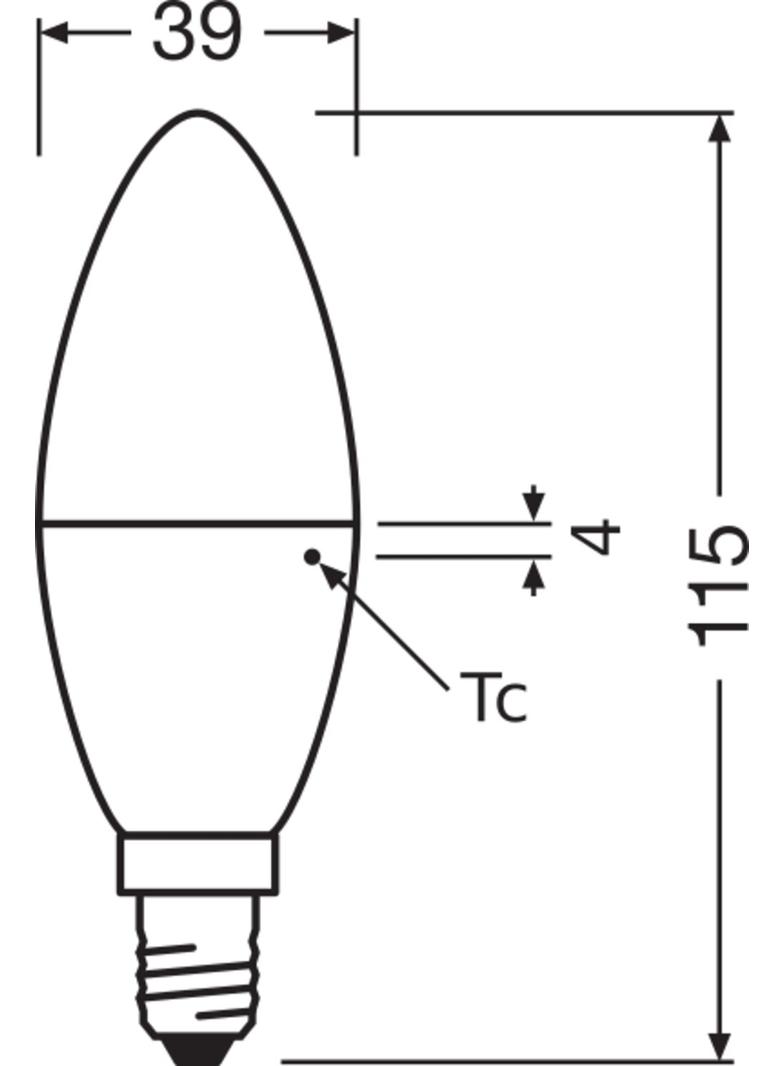 Lampa LED SMART+ ZB CL B Frosted DIM 40 yes 4,9W/ E14