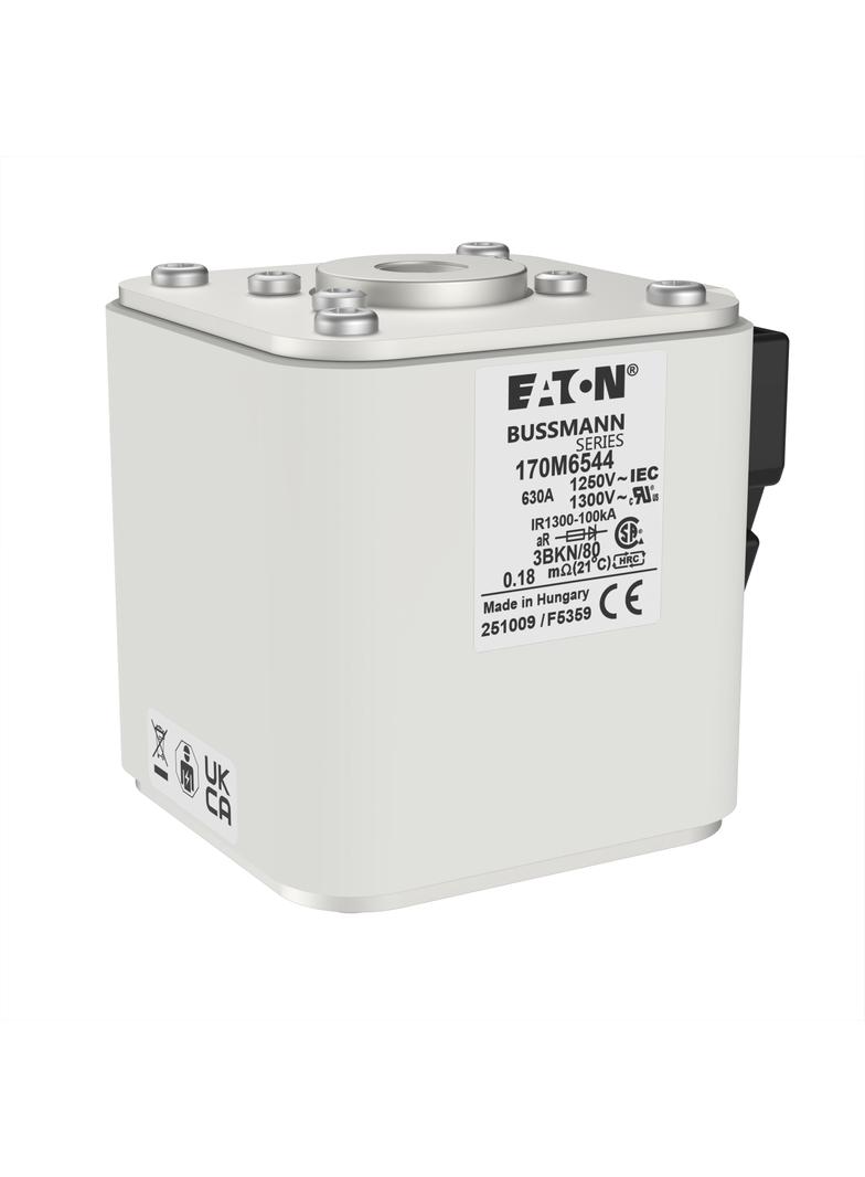 FUSE 630A 1250V 3BKN/80 AR CU Wkładka szybka 630A AC 1250V rozmiar 3 76x92x83 mm aR IEC UL 170M6544