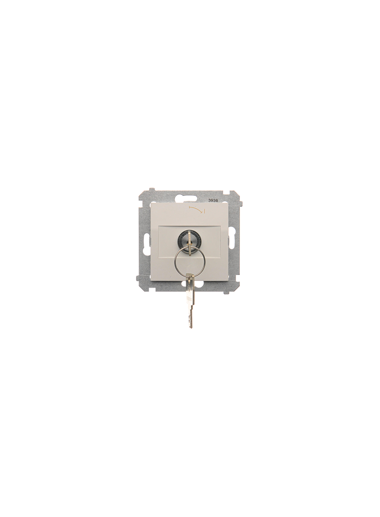 SIMON 54 WMDL-0K01Px-011 Łącznik na kluczyk chwilowy – przycisk (moduł) 2 pozycyjny „0-I” styk N/O,