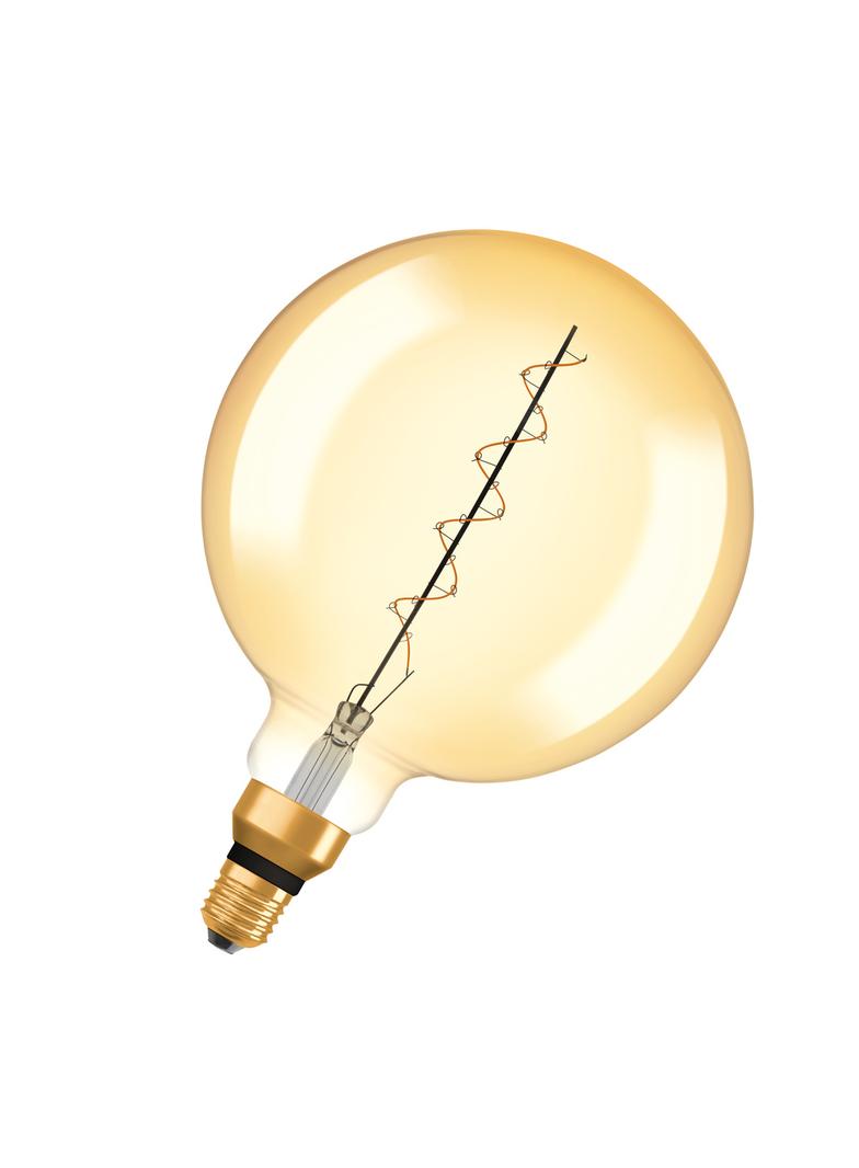 Lampa LED Vintage 1906 GOLD 200 dim 4,8W/822 szkło przezroczyste E27