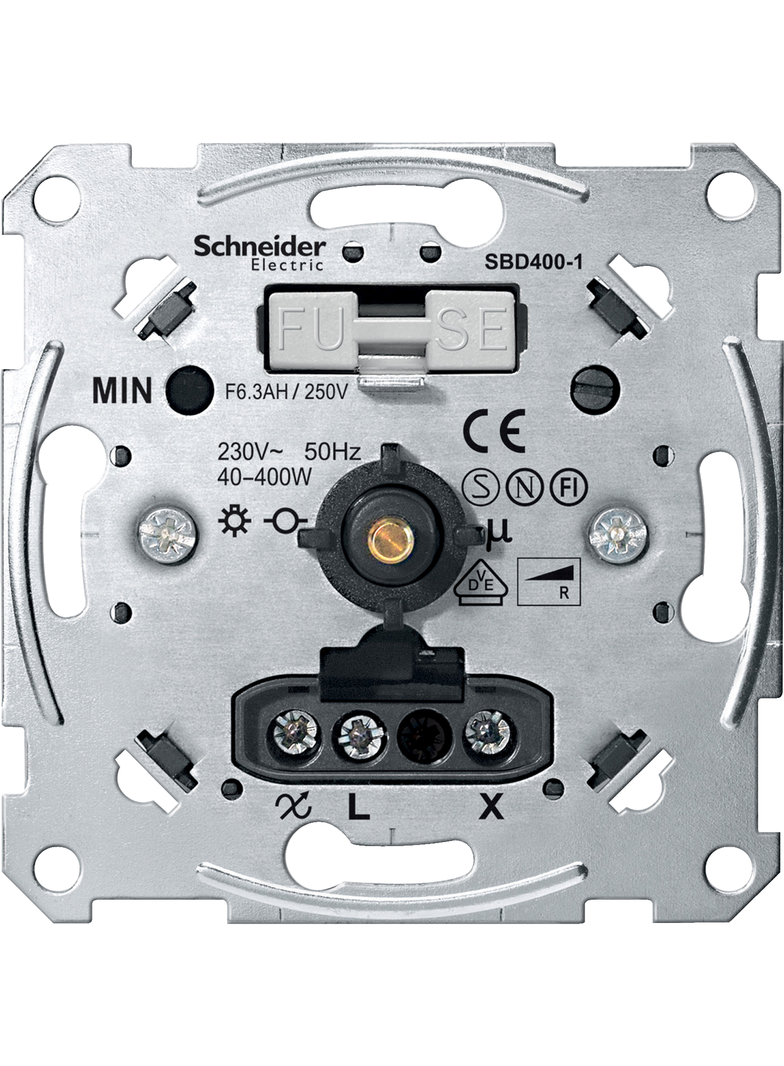 Merten, mechanizm ściemniacza obrotowego R 230V AC 40-400W
