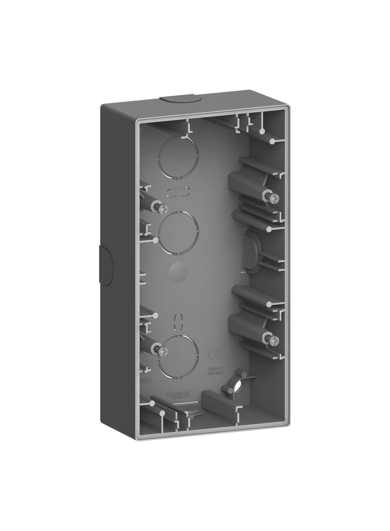 Adapter natynkowy 2-krotny, Merten, D-Life, antracytowy