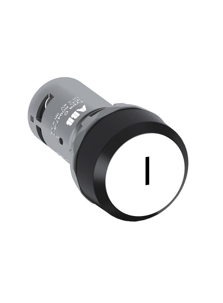 Przycisk monostabilny wklęsły 1NO1NC biały CP11-10W-11