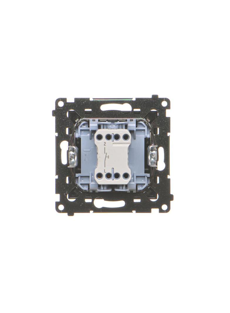 Simon 55 Przycisk zwierny pojedynczy zwierny bez piktogramu szybkozłączka Czarny mat