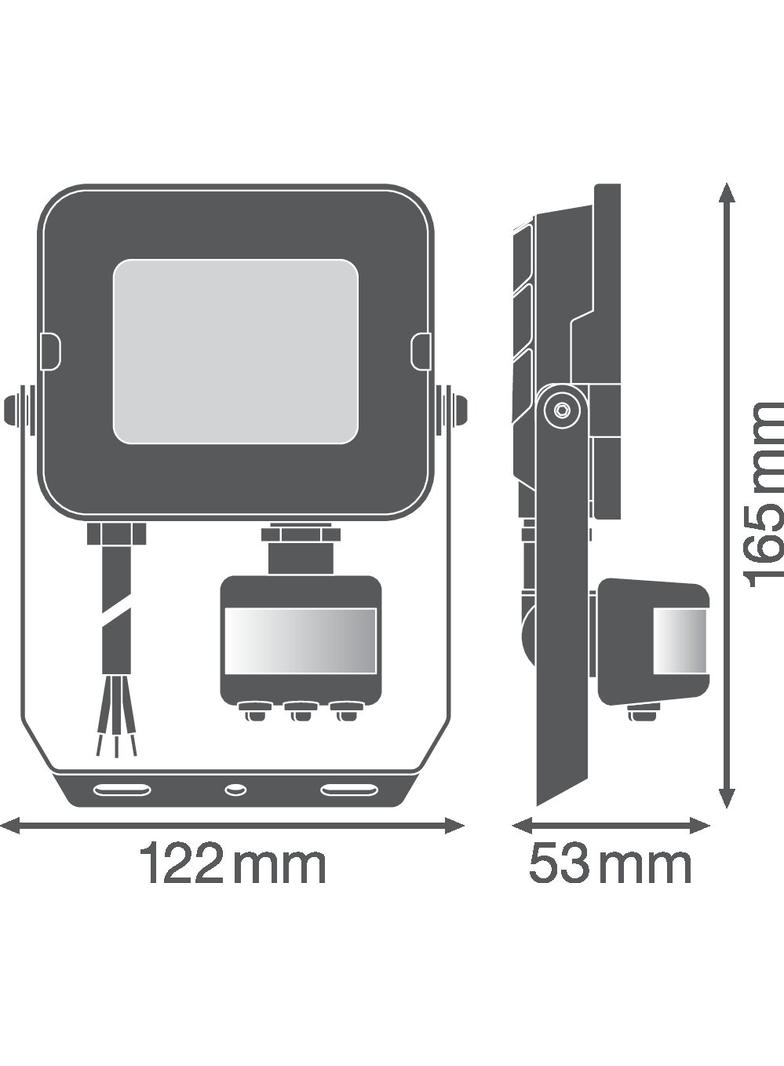 Naświetlacz FLOOD COMPACT SENSOR V 20W 830 SYM 100 black