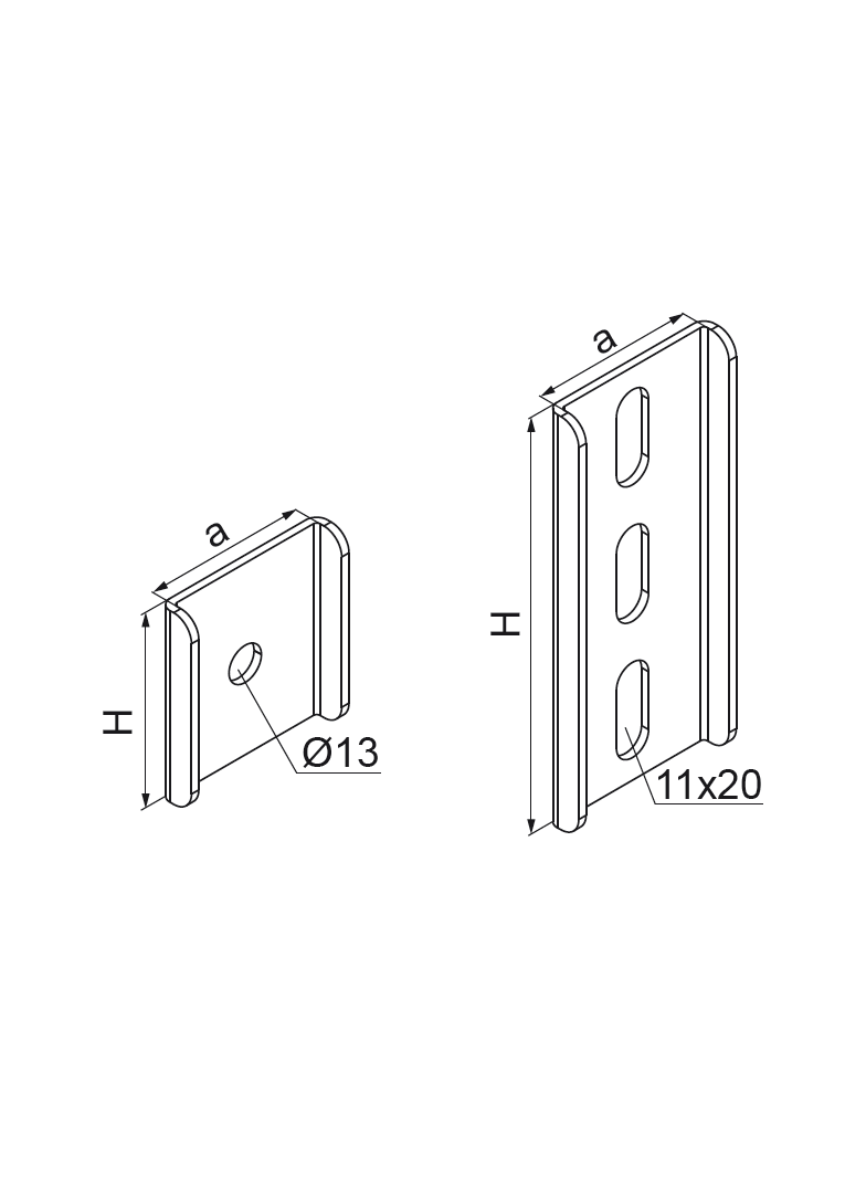 PZC40 Płytka ceownika