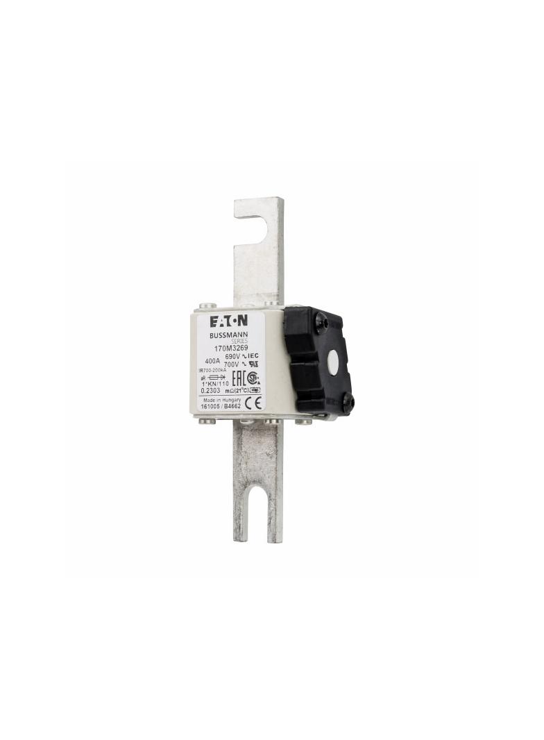 400A 690V 1*KN/110 aR INDICATOR FUSE Wkładka szybka 400A AC 690V compact DIN 1 45x58x134 m 170M3269