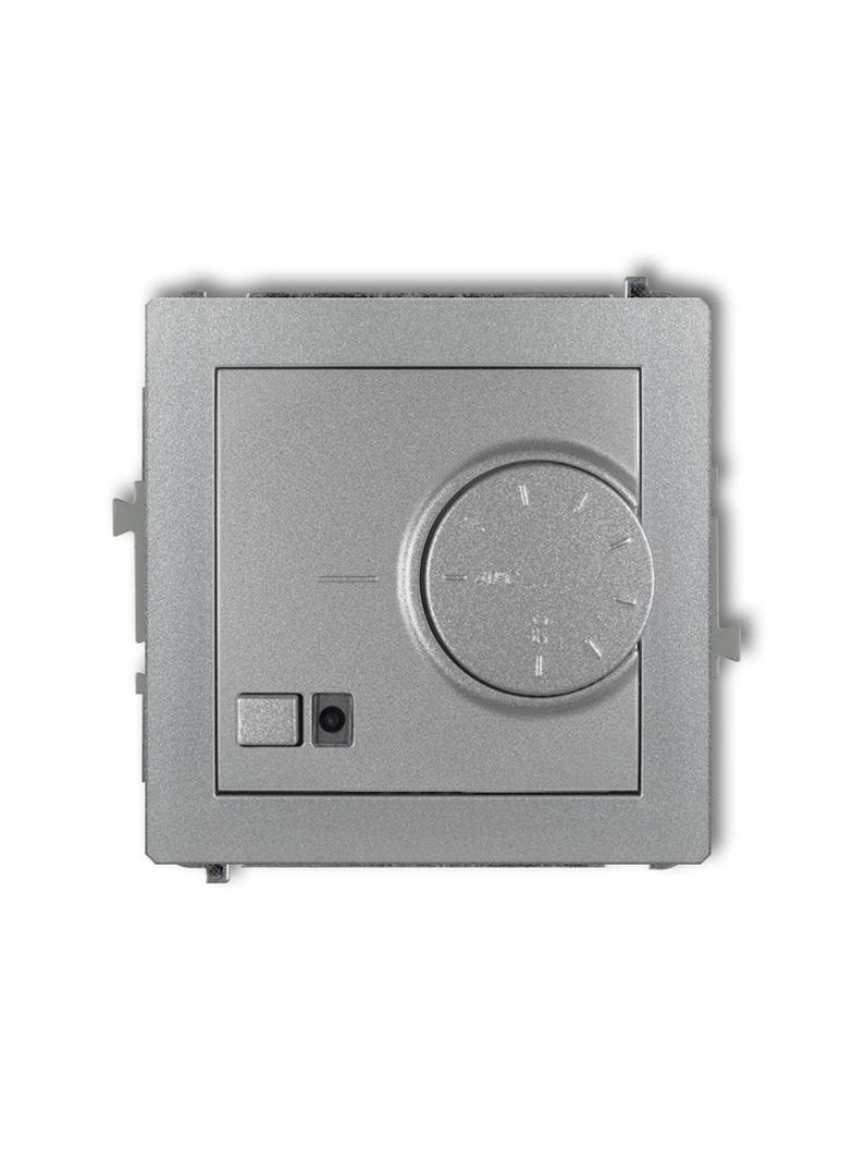 DECO Mechanizm elektronicznego regulatora temperatury z czujnikiem podpodłogowym srebrny metalik