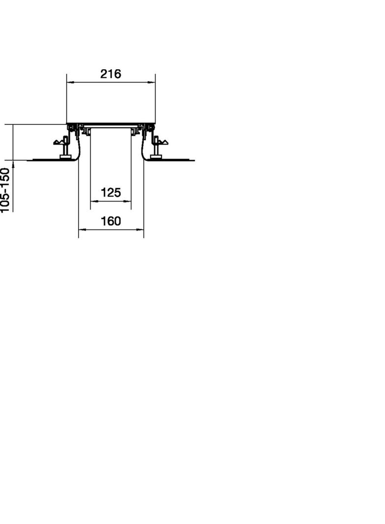 tehalit.BK Kanał współpoziomy boczna folia ochronna BKF 200x(105-150)mm stal BKF200105 HAGER