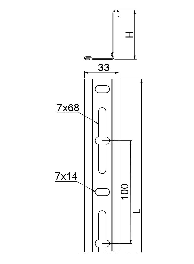 PGR40/2N Przegroda 0,50 mm