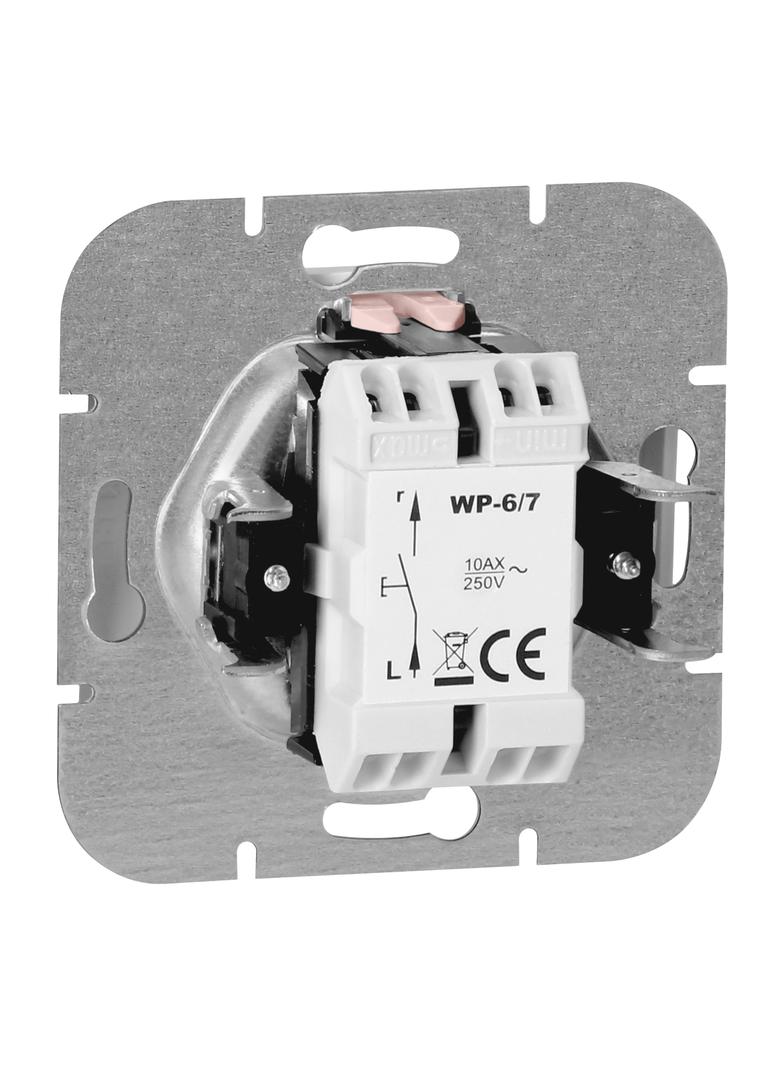 Przycisk dzwonek podtynkowy Onyx, 10A, 250V, WP-6/7O, biały OR-OE-7504/W ORNO