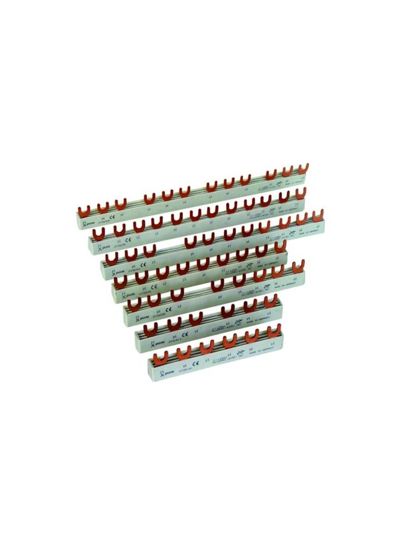 EVG-1PHAS/2MODUL Szyna łączeniowa widełkowa 1P 63A 10mm2 2 mod. do łączenia aparatów 1-fazowych 2156