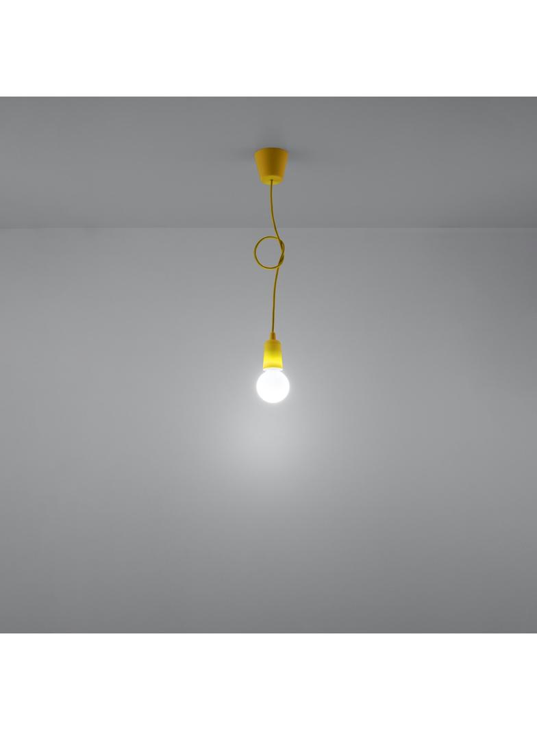 Sollux Lampa wisząca DIEGO 1 żółta SL.0578