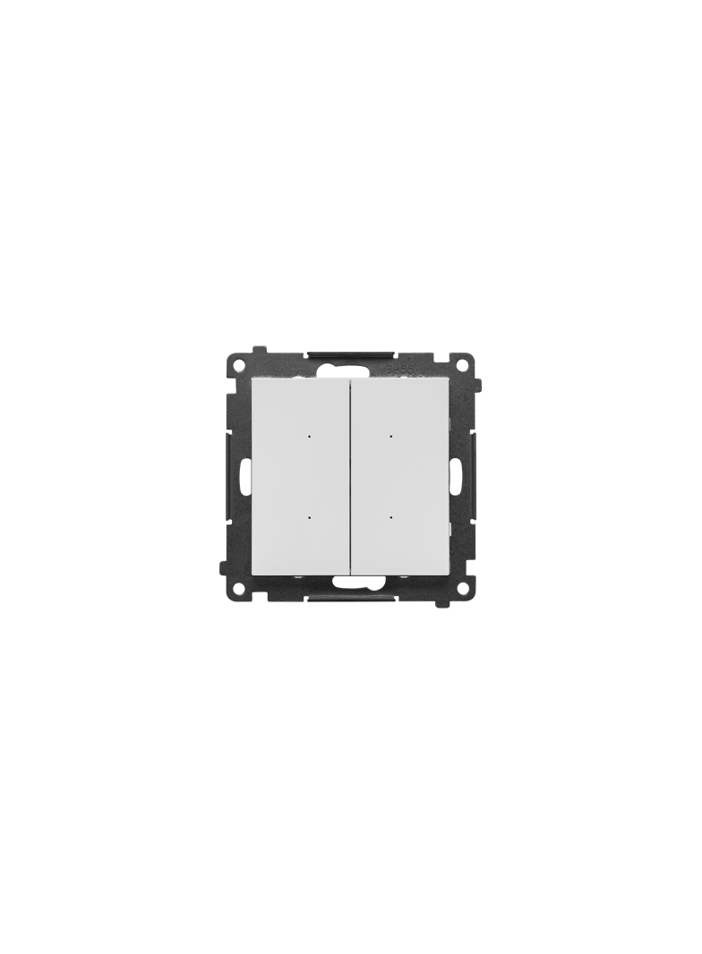 Simon 55 WMDL-TEW2-114 Łącznik elektroniczny podwójny z funcją przycisku lub łącznika czasowego, 2x1 TEW2.01/114 KONTAKT