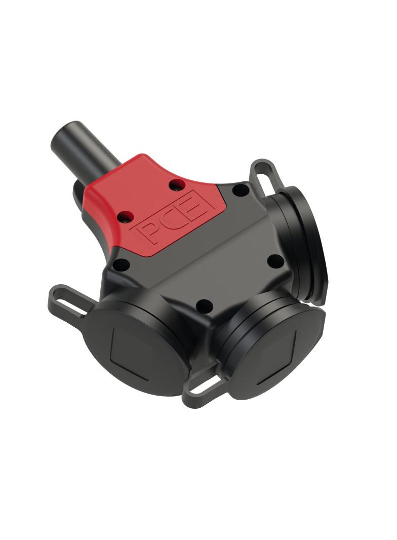 ROZGAŁ.POTROJ.GUMA Z ZATYCZKĄ 16A IP44