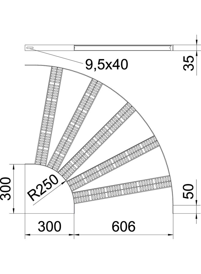 SLZB L 90 600 SG Łuk 90°