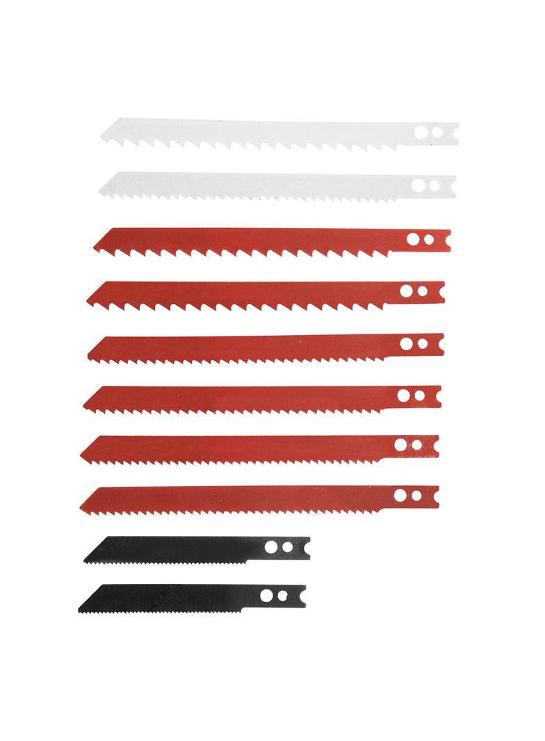 Brzeszczoty do wyrzynarki, uchwyt typu U, 10 szt.