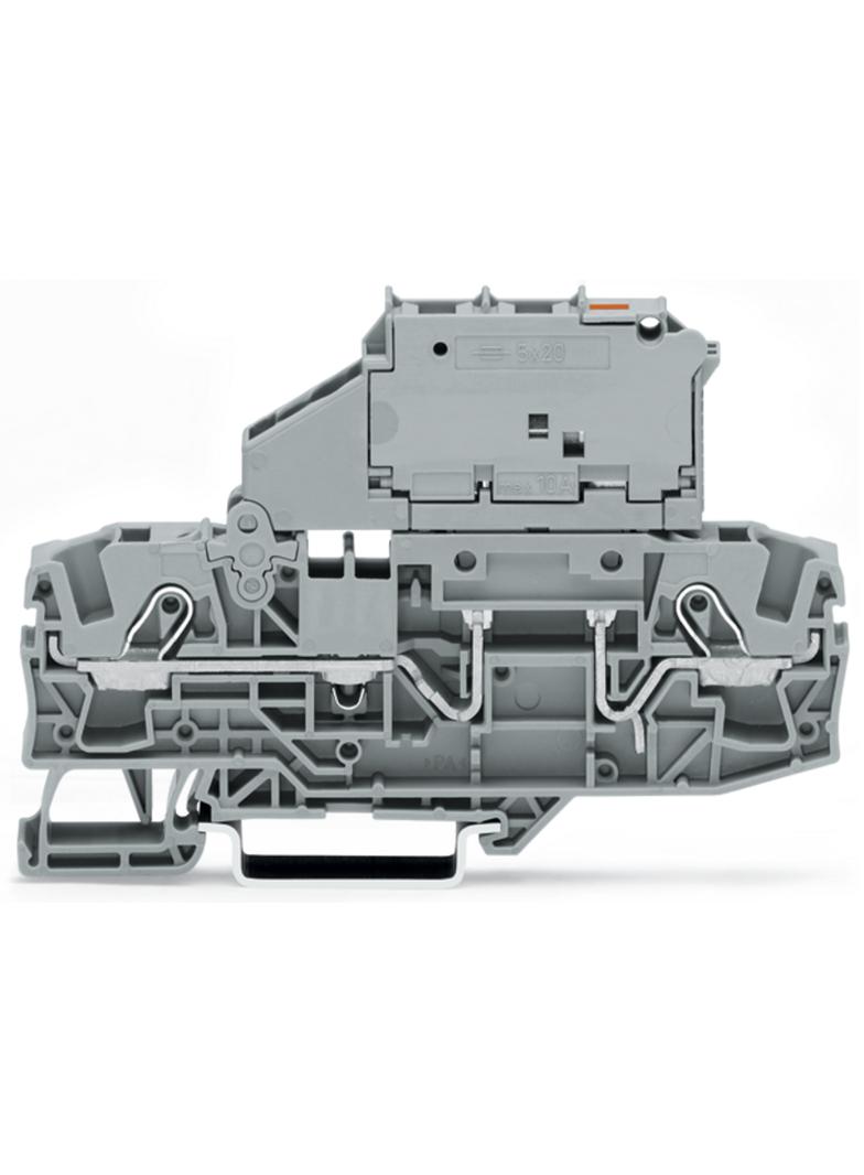 TOPJOBS złączka 2-przewodowa 6 mm2 bezpiecznikowa szara