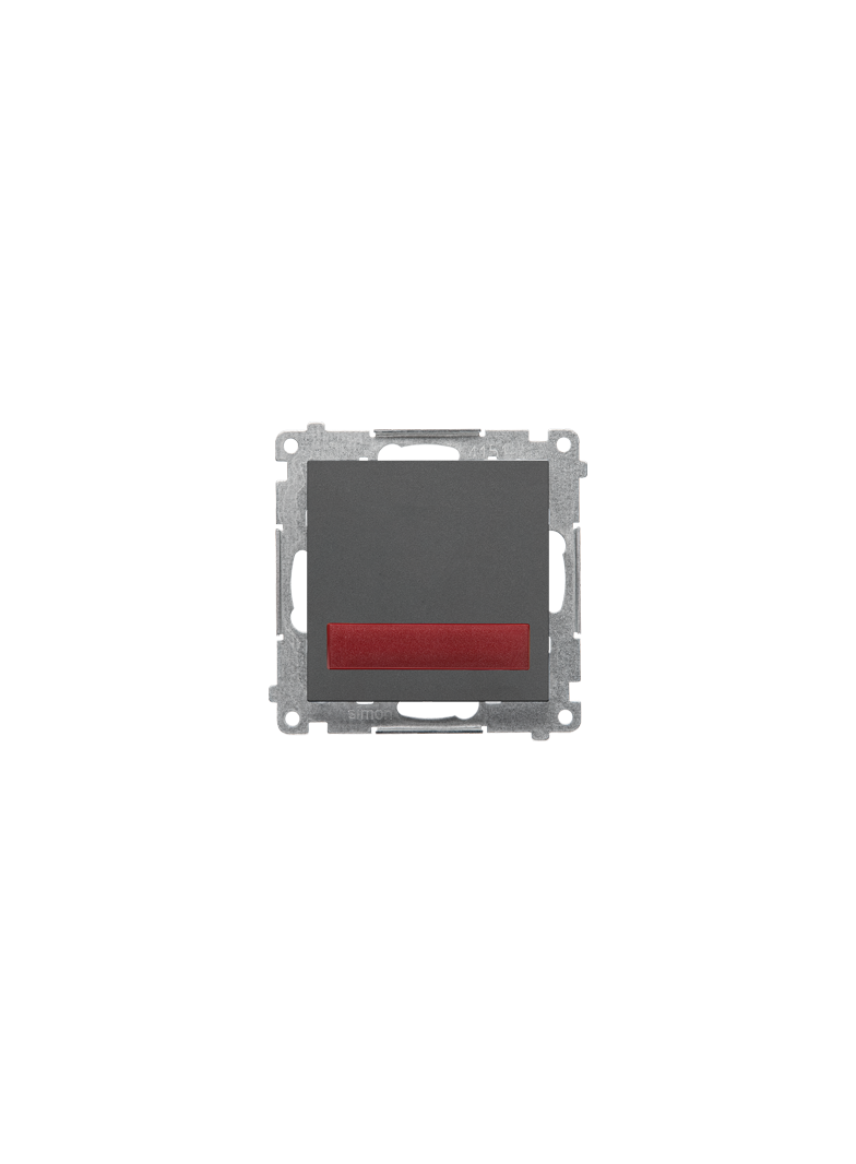 Simon 55 Sygnalizator świetlny LED – światło czerwone 230V Grafitowy mat