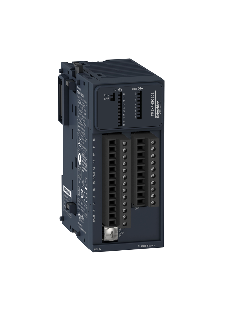 Modicon TM3, moduł Expert licznika, zarządzanie wydarzeniami, 10 szybkich wejść, 8 szybkich wyjść, z