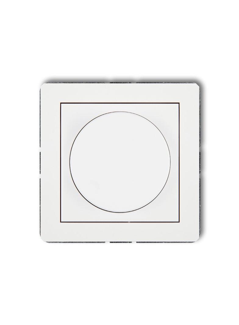 DECO Elektroniczny regulator oświetlenia przycisk-obrót biały DRO-1 KARLIK