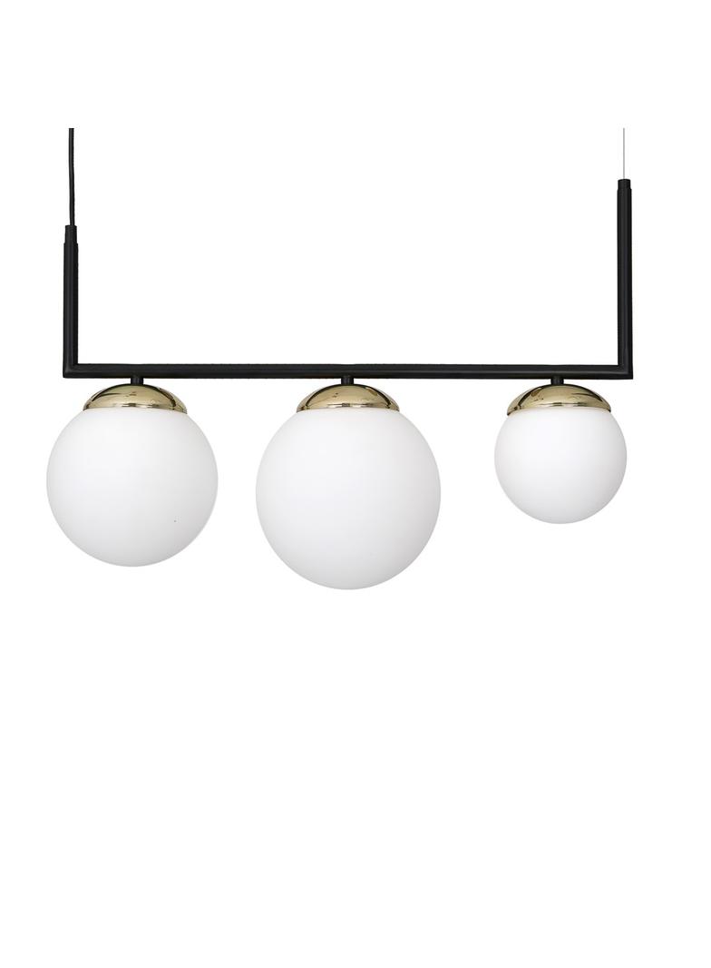 MILAGRO Lampa wisząca SPARTA BLACK / GOLD 3xE14