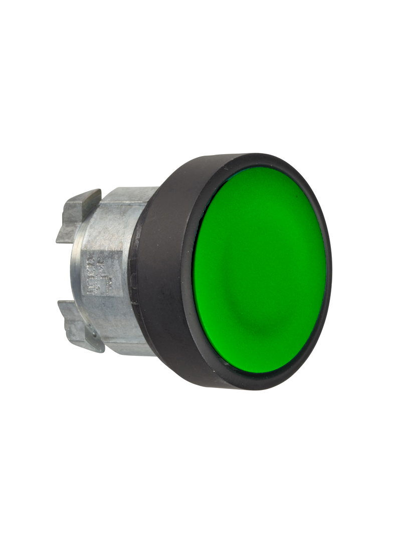 Harmony XB4 Przycisk płaski O22 zielony samopowrotny bez podświetlenia okrągły metalowy ZB4BA37