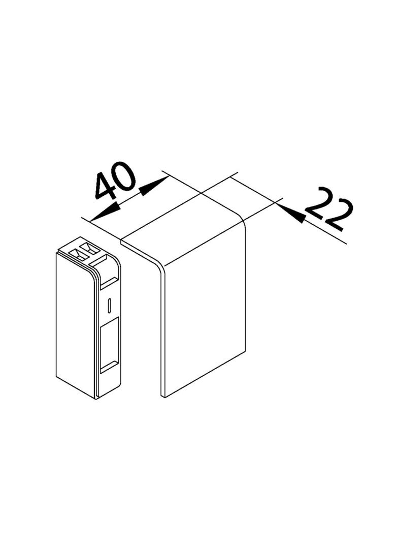 tehalit.SL Końcówka 20x55 klon SL200556D3 HAGER