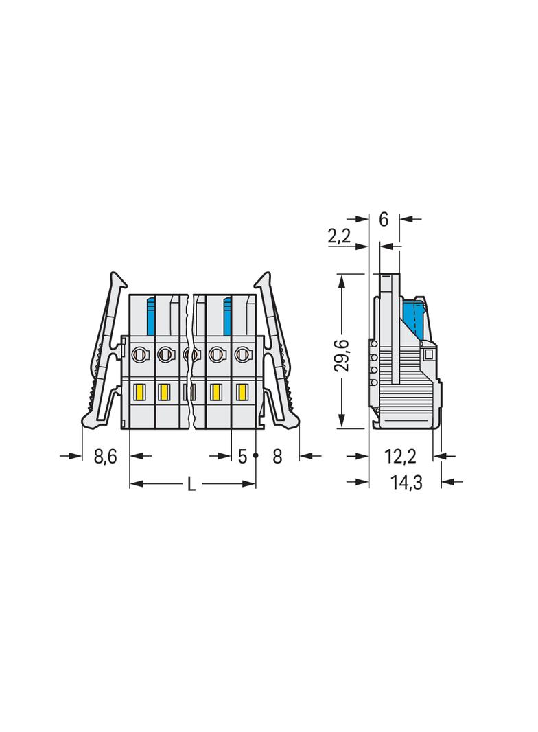 1-przewodowe gniazdo