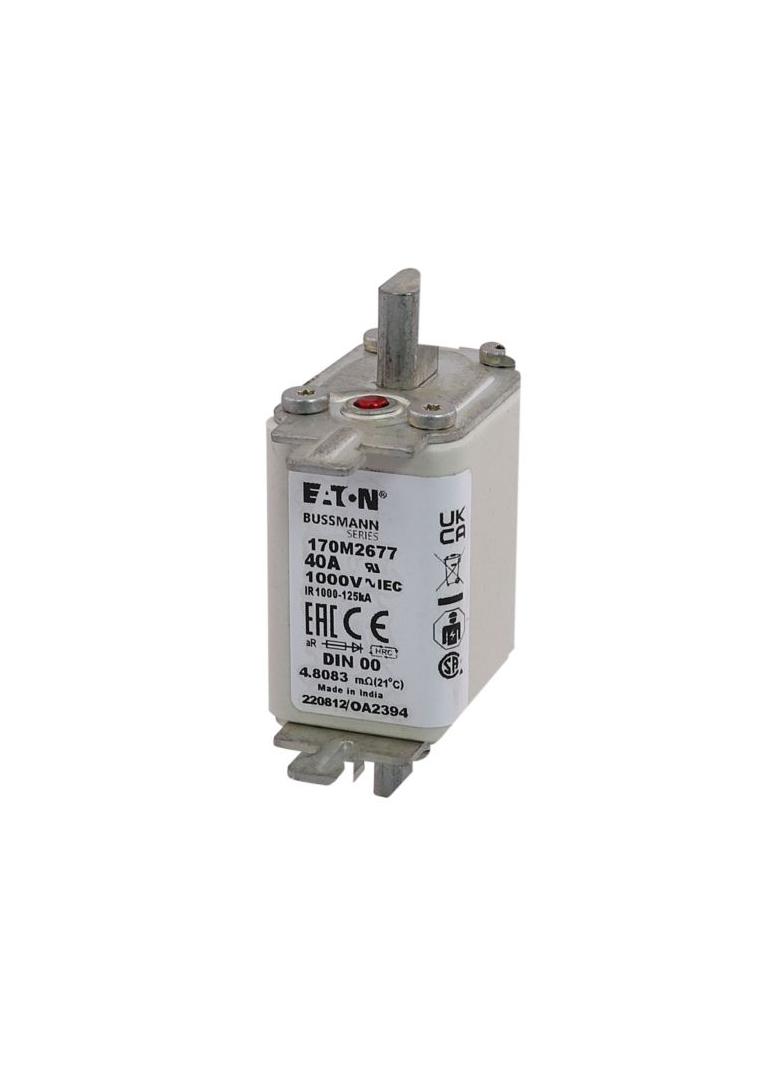40A 1000V aR DIN 00 TYPE T FUSE Wkładka szybka 40A AC 1000V DIN 00 aR DIN IEC nieizolowane 170M2677
