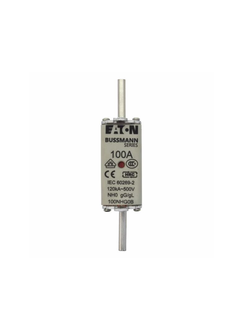 NH FUSE 100A 500V GG/GL SIZE 0 Wkładka NH0 100A 500V GL/GG podwójny wskaźnik 100NHG0B EATON