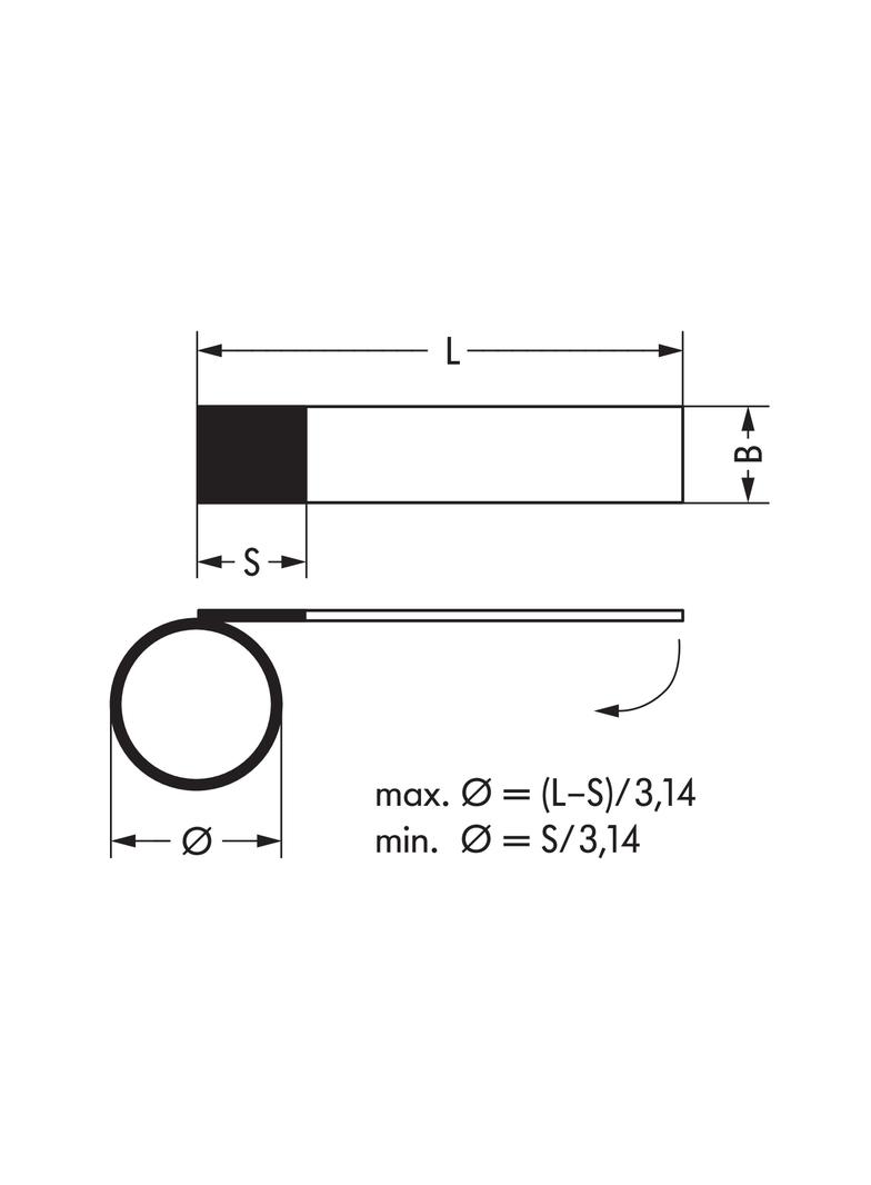 samoprzylepny oznacznik kabla13x21mm z laminacją /25szt./ WAGO