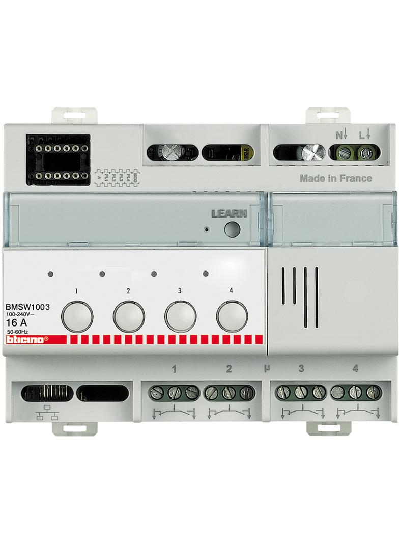 Bt:Akt/Ośw 4-Przekaź 16A 6Din Bmsw1003 BMSW1003 LEGRAND
