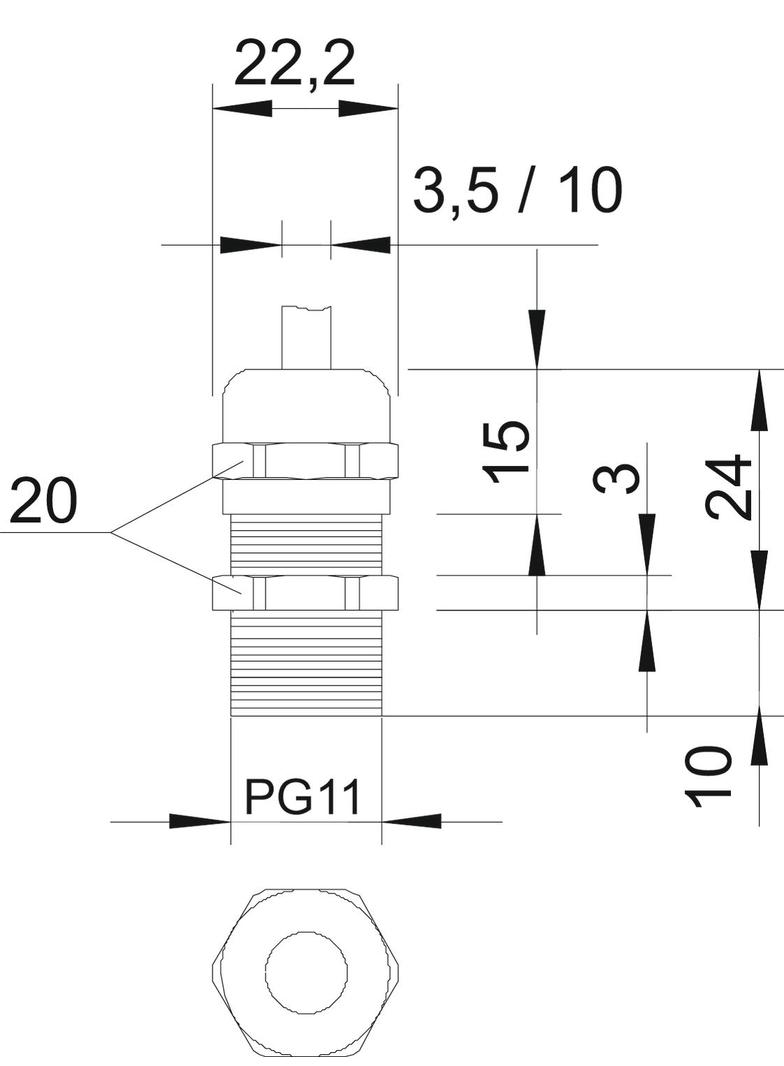V-TEC/L, DŁAWIKI Z DŁUGIM GWINT.PG11 MS