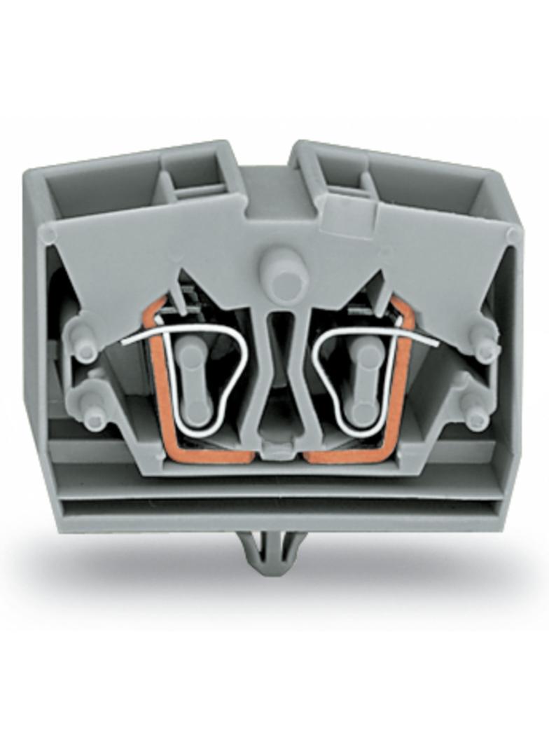 Złączka 4‑przewodowa 2,5mm2 szara ze stopką montażową 264‑341 /100szt./ WAGO
