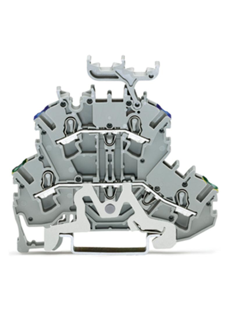 TOPJOBS złączka 2-piętrowa 2,5 mm2 PE/N szara