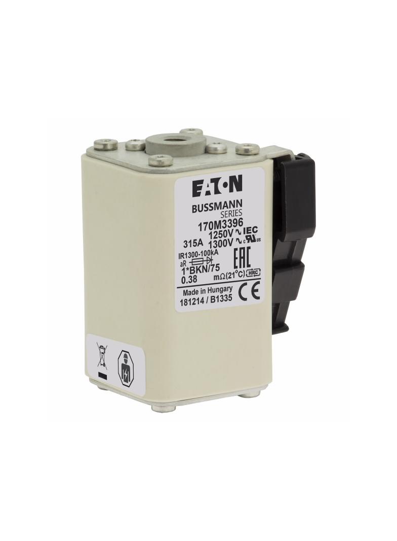 FUSE 315A 1250V 1*BKN/75 AR CU Wkładka szybka 315A AC 1250V rozmiar 1 45x59x75 mm aR 170M3396 EATON