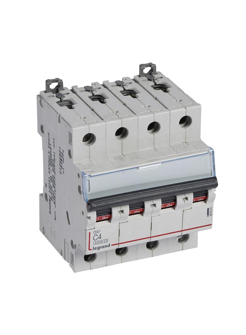 WYŁĄCZNIK NADPRĄDOWY S 304 4P C 4A 6000A SERII DX3, Legrand