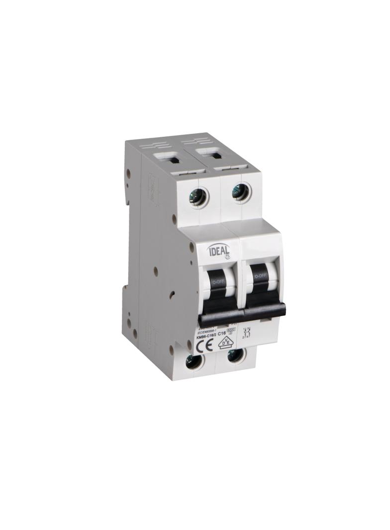 Wyłącznik nadprądowy 6kA 2P C16A KMB6-C16/2 23178 KANLUX