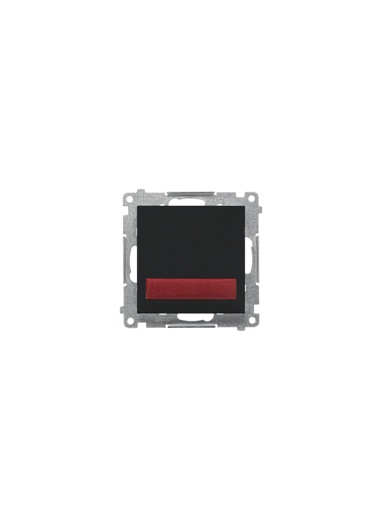 Simon 55 Sygnalizator świetlny LED – światło czerwone 230V Czarny mat