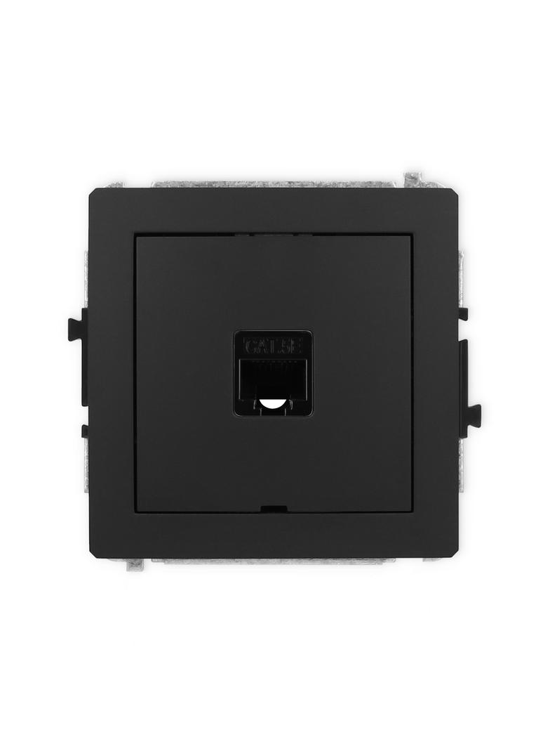 DECO Mechanizm gniazda komputerowego pojedynczego 1xRJ45, kat. 5e, 8-stykowy, bez pola opisowego cza