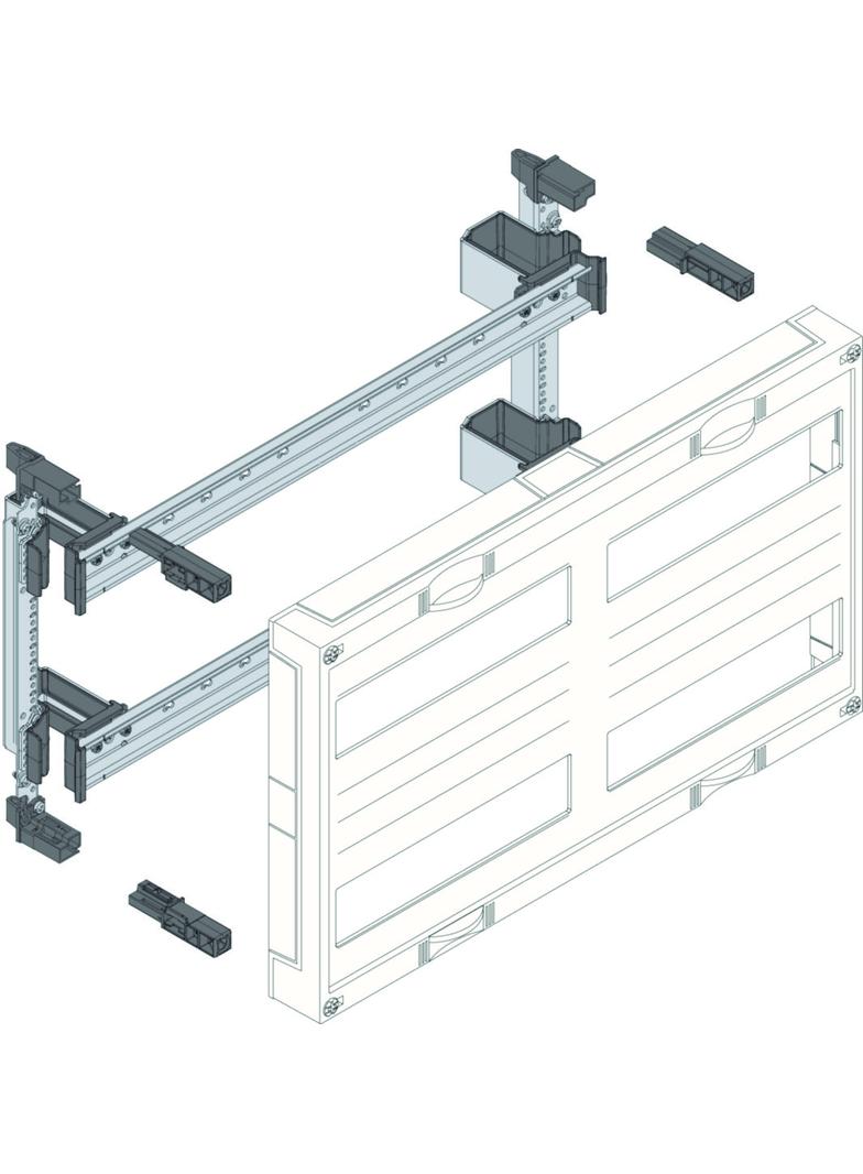 univers N Blok dla aparatów modułowych montowanych poziomo 4x12M 300x500mm UD22B1 HAGER